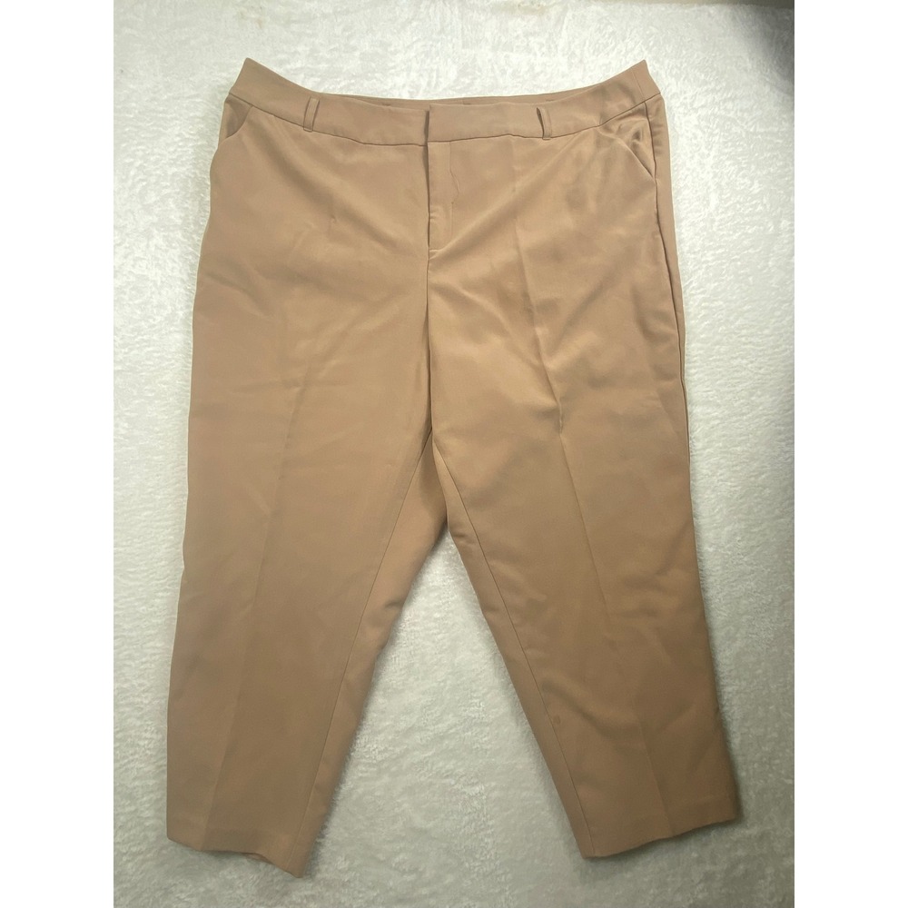 Torrid Women's Camel‎ Tan Cropped Career Pants Size 26 Plus